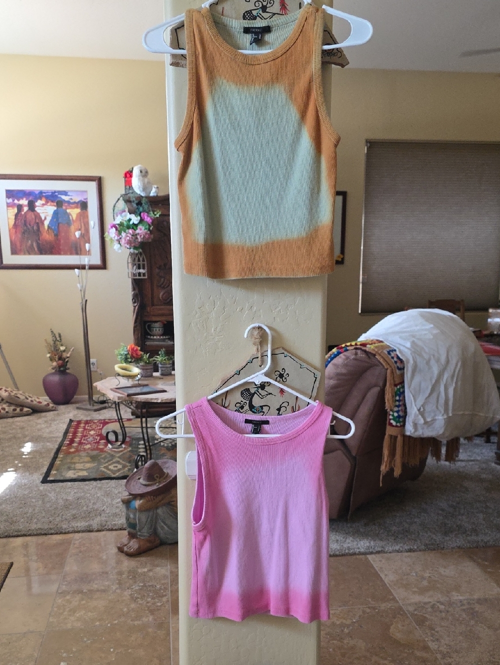 Forever 21 Ribbed Pink Tank Top